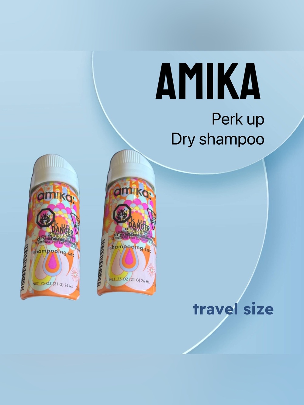 🇺🇸🆕NWOB AMIKA | TRAVEL | 2X Popular Perk Up Talc-Free Dry Shampoo
